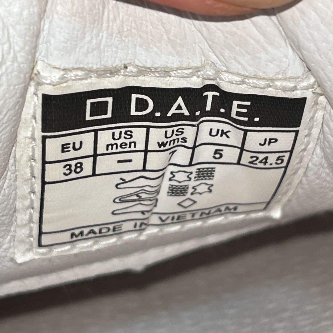 ❀美品 D.A.T.E. デイト フーガ スニーカー 24.5cm グレー