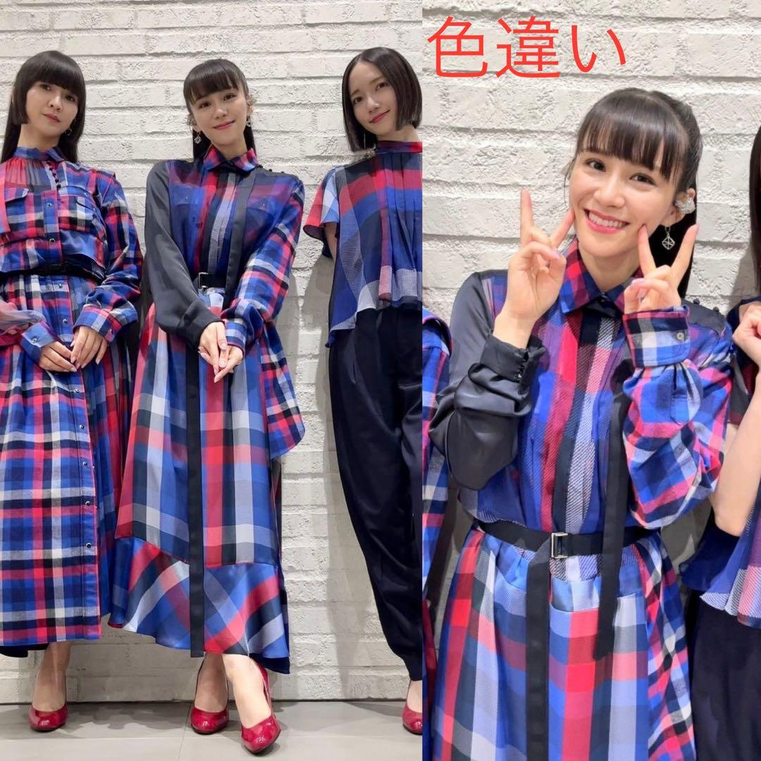 新品同様 sacai チェック ドッキングワンピース - メルカリ