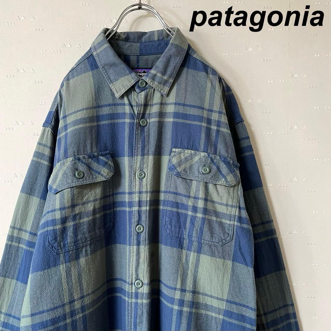 古着 パタゴニア ネルシャツ チェック シャツ Patagonia パタゴニア オーガニックコットン フランネルシャツ