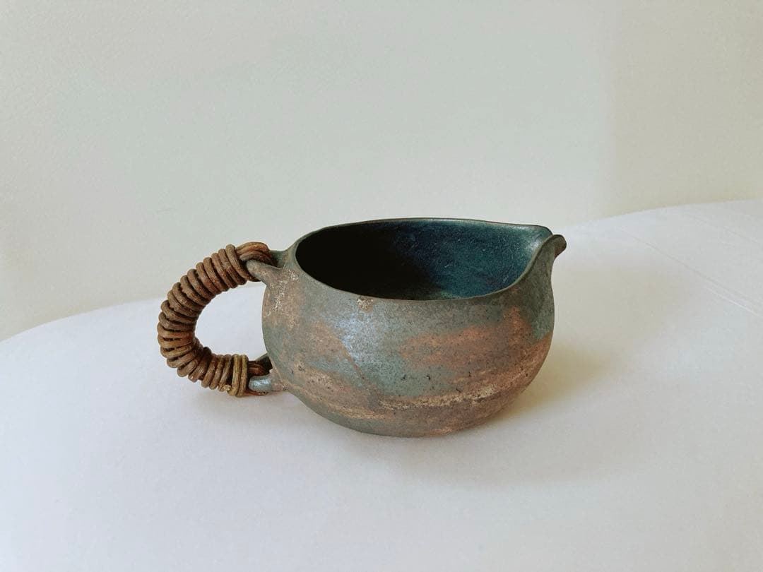 【最終値下げ　石原祥充　片口】かずら手ポット　安藤雅信　石原稔久　市川孝