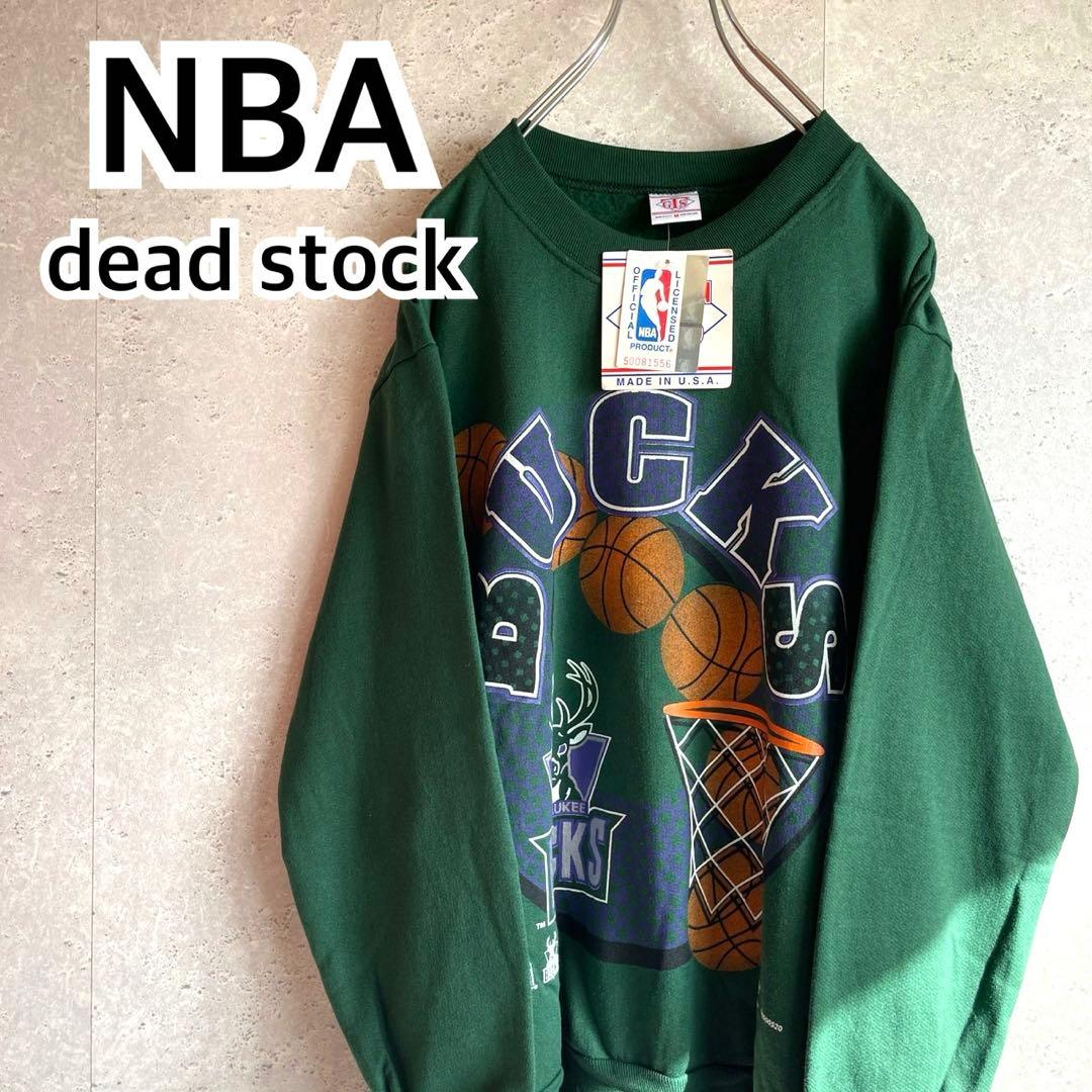激レア 90s NBA ミルウォーキー バックス スウェット USA製 古着 90年代 チャンピオン リバースウィーブ 刺繍タグ NBA