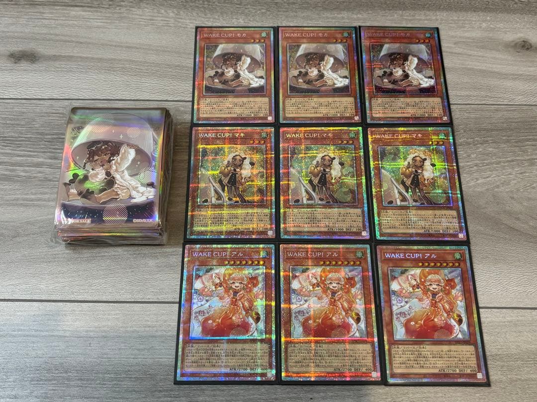 WAKE CUP！モカスリーブ（新品100枚）　モカ マキ アル プリシク各3枚 未開封品】WAKE CUP！ モカ/スリーブ - トレカぱられる