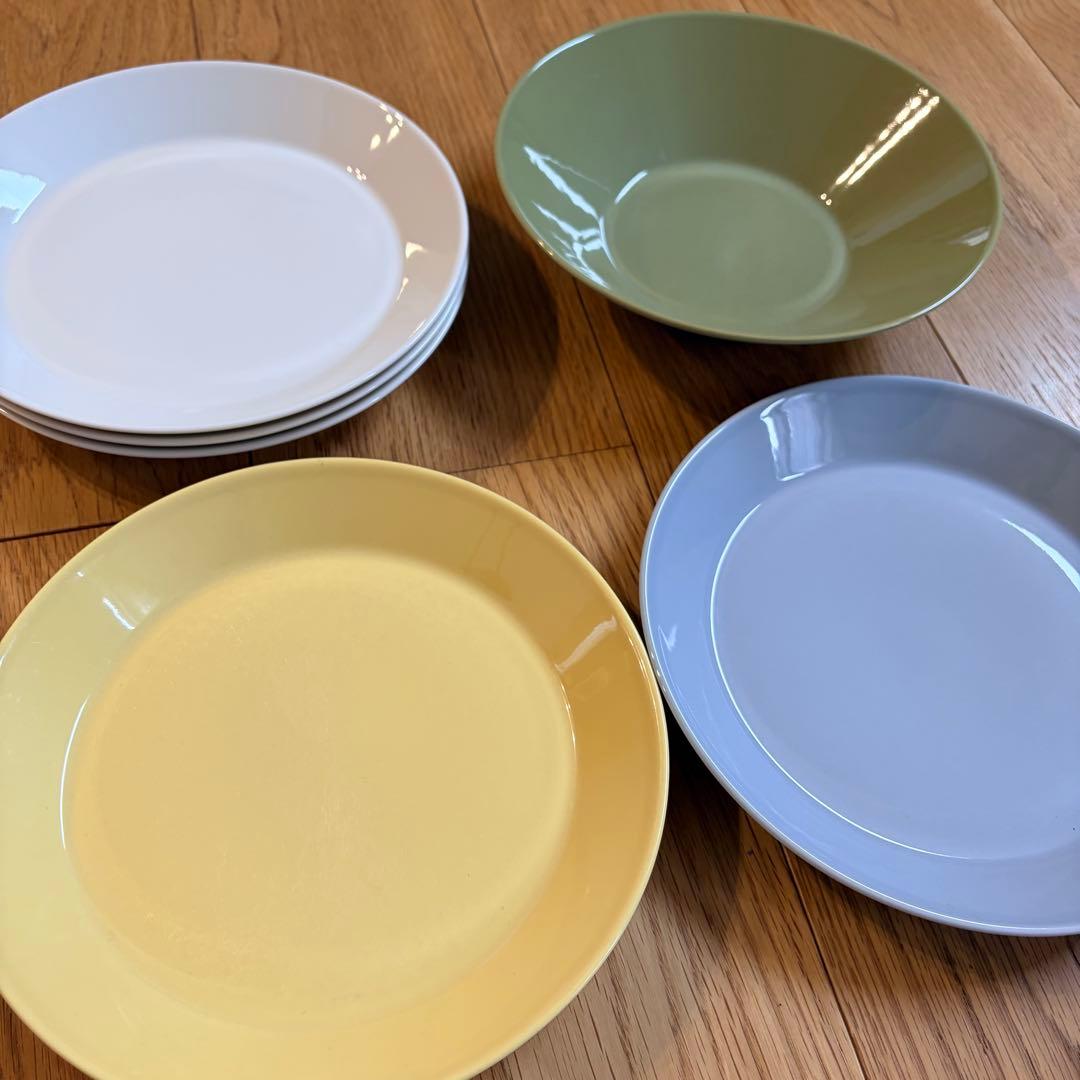 値下げ⭐️希少 Teema プレート 4色6枚セット ティーマ／Teema プレート ハンター ローズ（イッタラ／iittala）