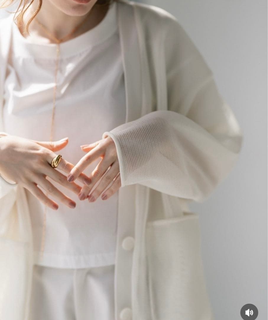 ポワ pois ダブルメッシュカーディガン - メルカリ