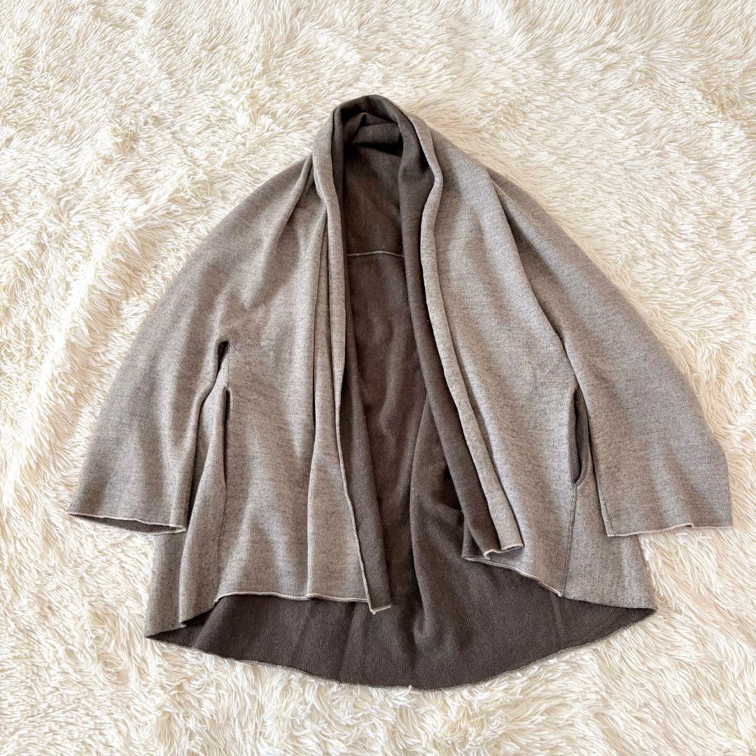 ヨーガンレール　変形ニットカーディガン　毛100% ワイド　ショールカラー　M 楽天市場】【中古】 ヨーガンレール ババグーリJURGEN LEHL Babaghuri