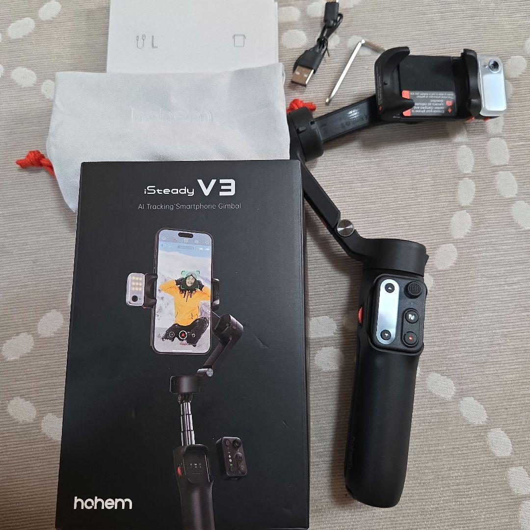 hohem　i Steady V3 スマートフォン用ジンバル　使用回数１回のみ Amazon.co.jp: hohem V3 ジンバル,スマートフォン用ジンバル
