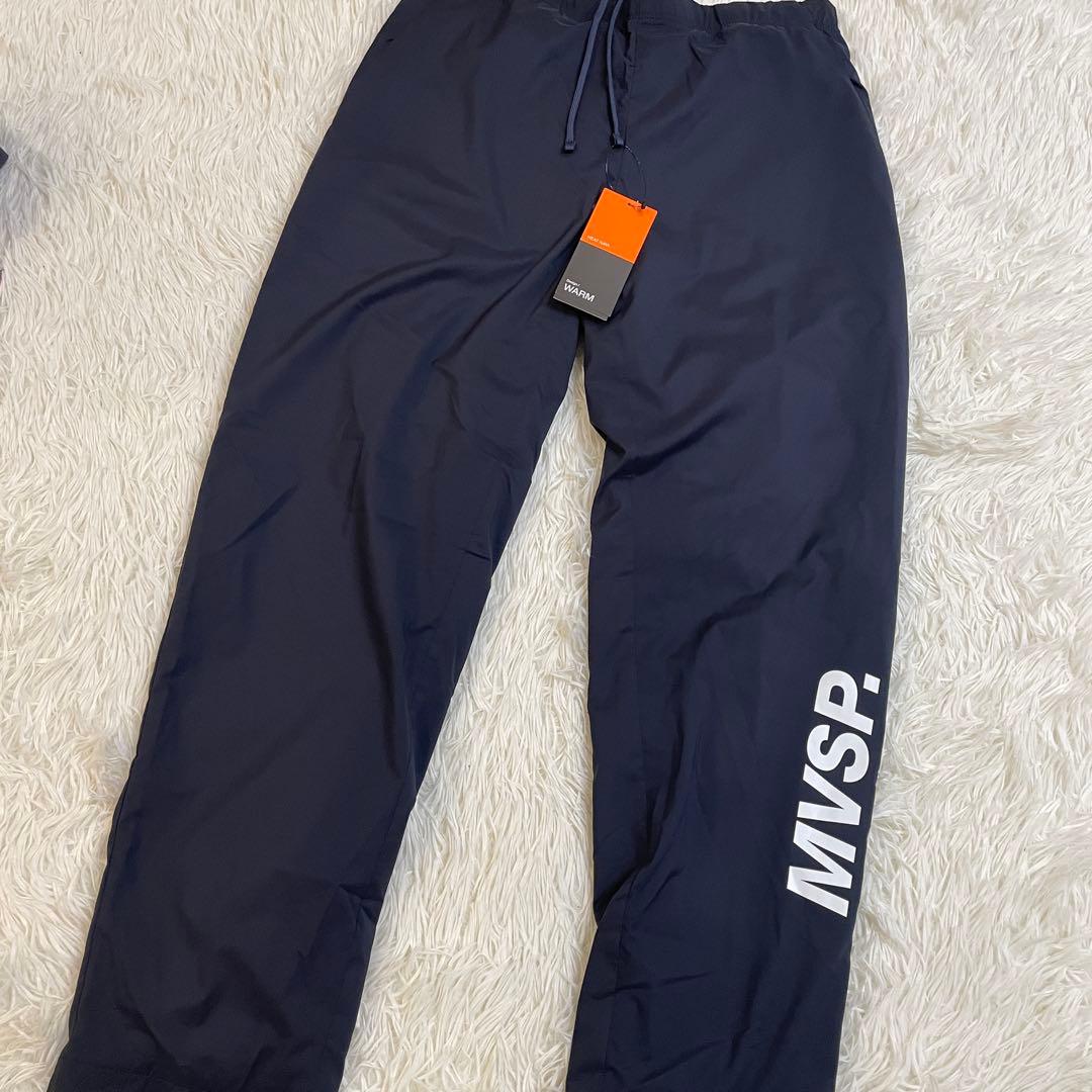 デサント 上下セット ウインドブレーカー上下 ヒートナビ 総柄 ブルー