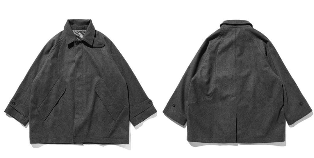 CLESSTE Wool Melton Balmacaan Half Coat - メルカリ