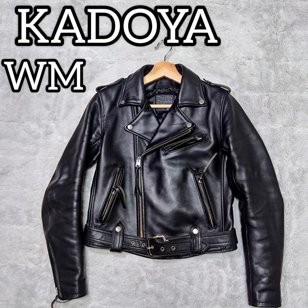 美品KADOYAカドヤ　WM　ブラック黒　ダブルライダースジャケット　ベルト カドヤ（KADOYA） KADOYA BOREAS / ブラック / レディース カドヤ公式