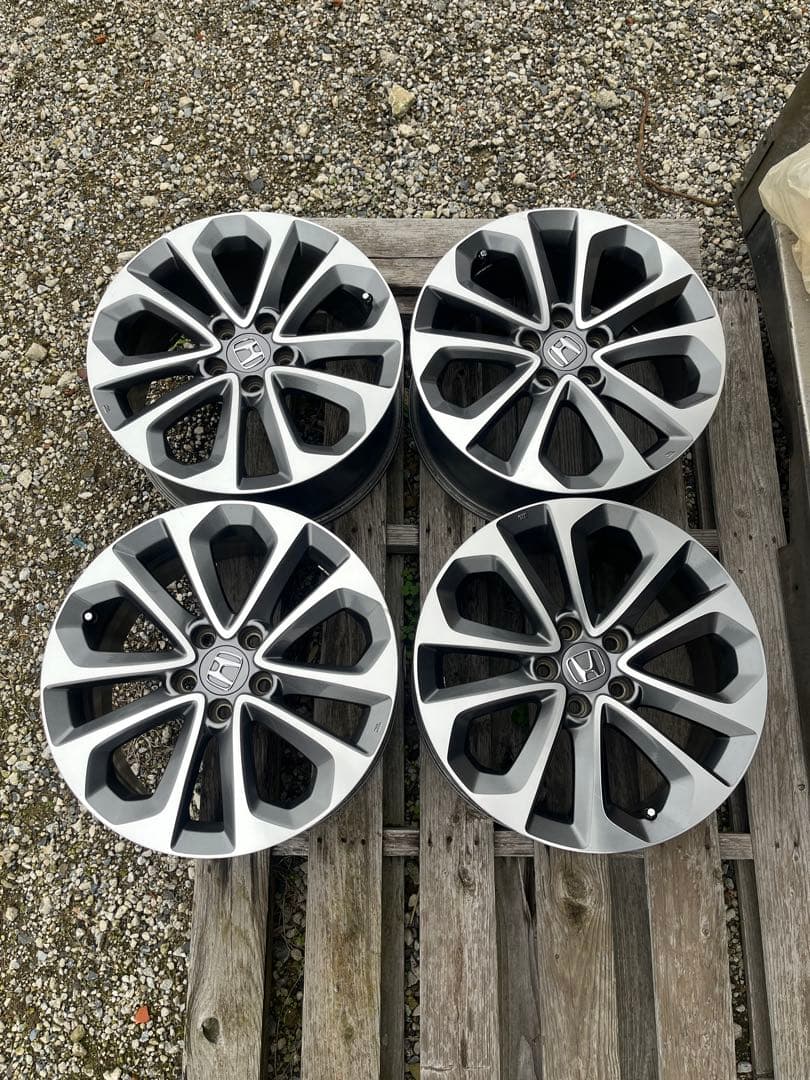 ホンダ アコードハイブリッドCR6 18インチ 5スポークホイール 4枚セット HONDA ホンダ アコードハイブリッド CR6 純正 中古ホイール 4本 7.5J