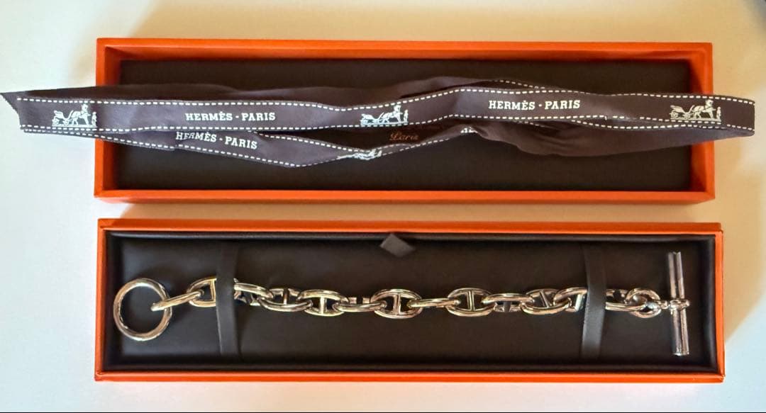 【新品未使用】 エルメス シェーヌダンクル ブレスレットGM13コマ HERMES - ヴィンテージ エルメス シェーヌダンクル ブレスレット GM 13