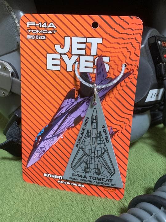 米海軍 戦闘機 F-14 トムキャット VF-114 タグ キーホルダー アメリカ海軍 F-14 トムキャット VFA-31 トムキャッターズ タグ