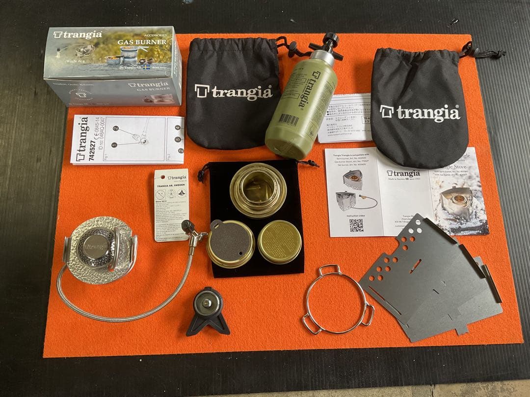 トランギア純正超希少品GASバーナー&純正T3五徳&アルスト・ボトルオール新品 トランギア純正超希少品GASバーナー&純正T3五徳&アルスト・ボトル