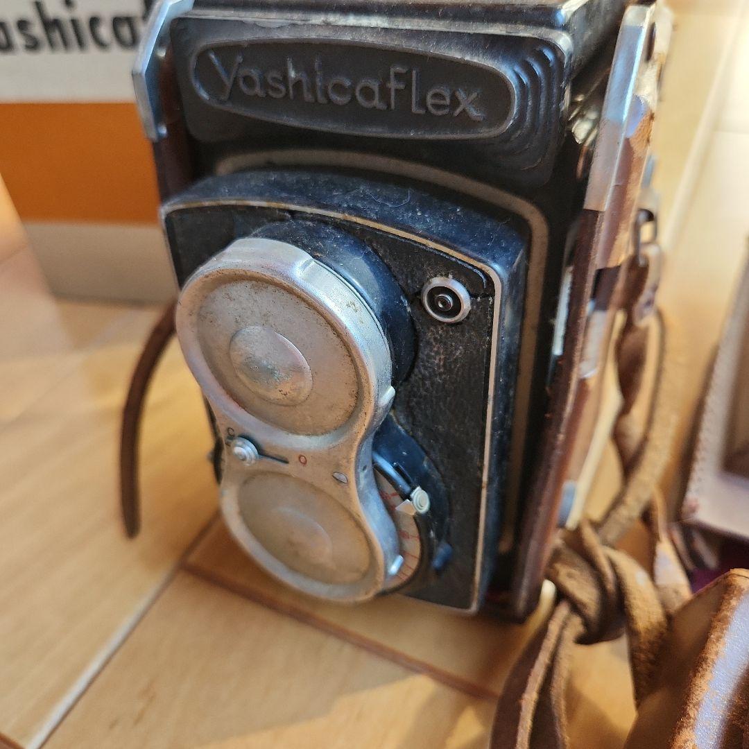 Yashicaflex 二眼レフカメラ レザーケース付き - メルカリ