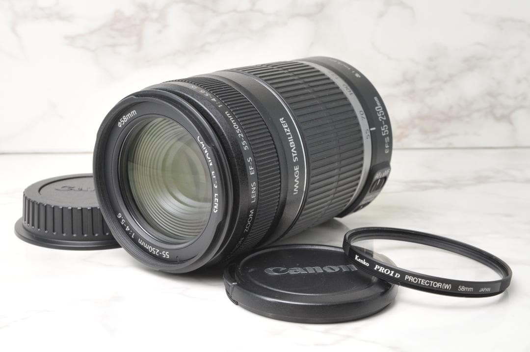 美品 Canon EF-S 55-250mm IS❣️手ぶれ補正 望遠レンズ - メルカリ