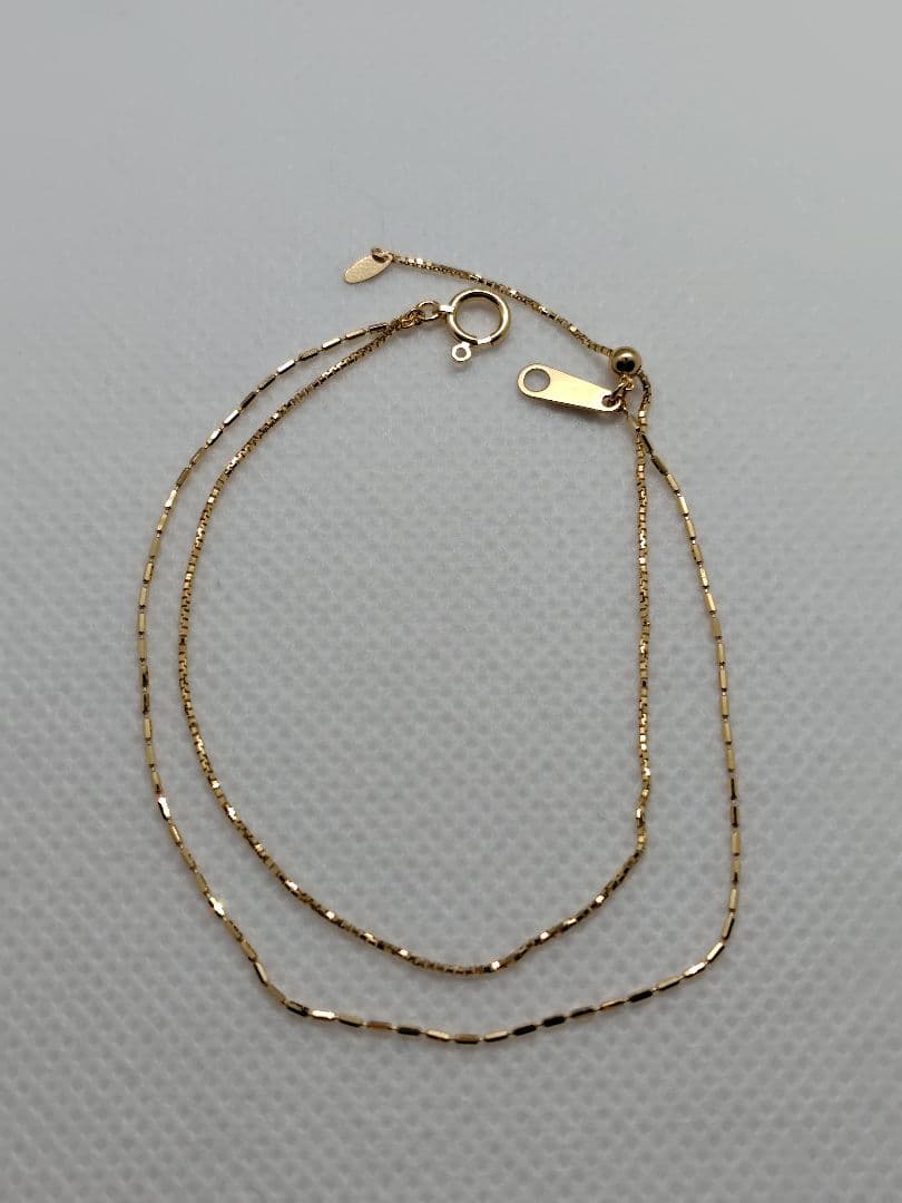 【日曜限定価格！】【GSTV】 K18YG ２連 ブレスレット 約18cm GSTV 商品詳細