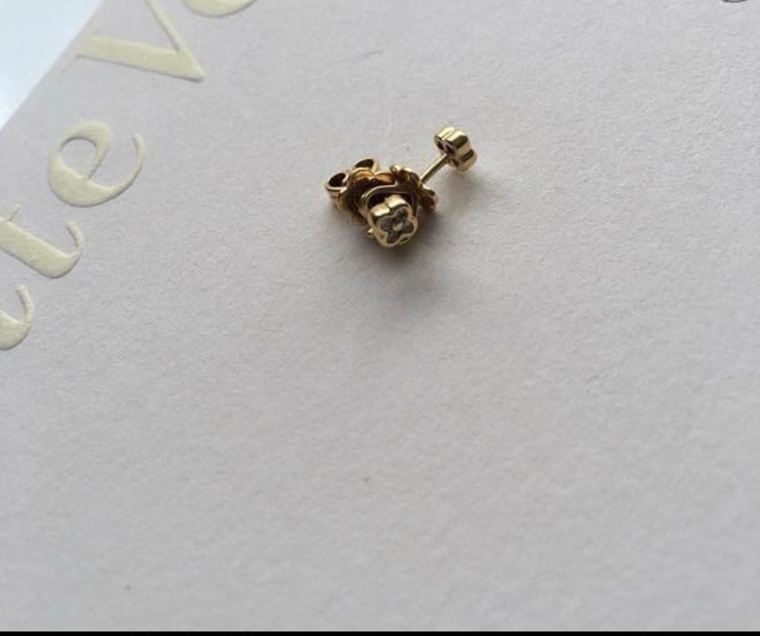ポンテヴェキオ　お花　ピアス　ダイヤ　18k K18YGダイヤモンドピアス | ポンテヴェキオ公式オンラインショップ