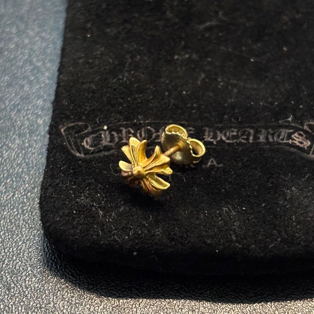 クロムハーツ CHプラススタッドピアス 22K CHROME HEARTS【クロムハーツ】 CH プラス スタッドピアス 22K gold