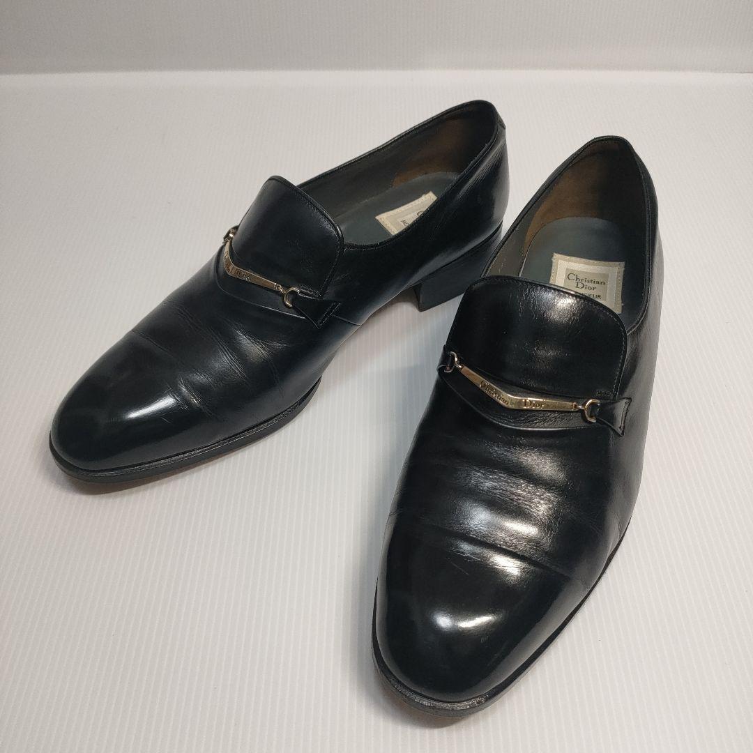 ChristianDior MONSIEUR 黒 26cm ローファー 42 Monsieur Dior Loafer Black Crinkled Patent Calfskin | DIOR