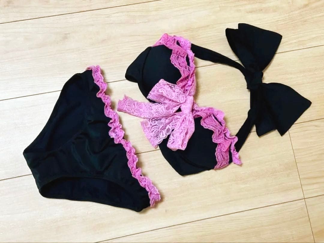 MA✽RS♡定番♡盛りブラパット入り♡水着♡セパレートビキニ♡ブラック×ピンク Amazon.co.jp: (AKB48)渡辺麻友 ポスターグラビア水着画像ポスター (59