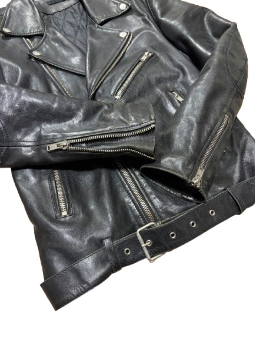 BLK DNM ブラックデニム ダブル ライダース ショット ルイスレザー