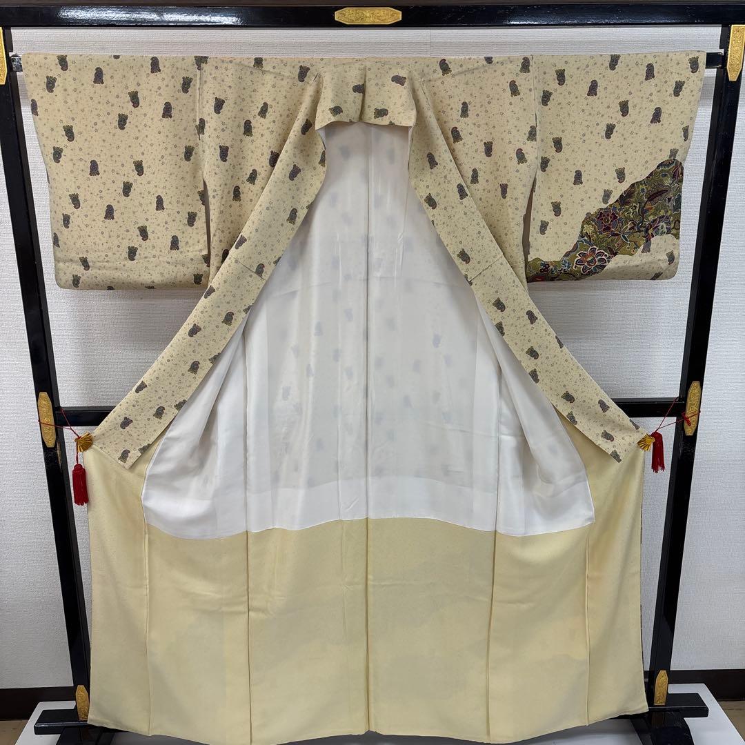 付下げ 小紋付下げ ペイズリーの更紗 染め 正絹 AK-6109 - メルカリ