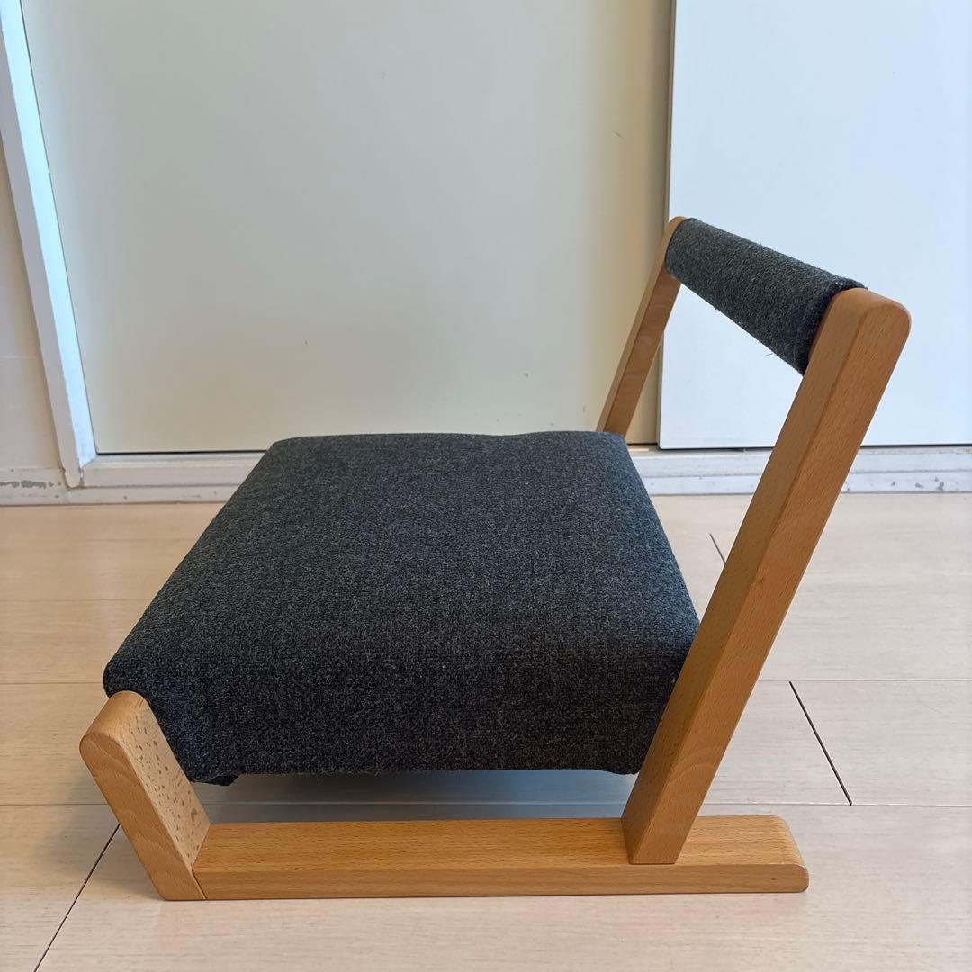 園田椅子製作所 座椅子グレー Zagaku 木工家具 - メルカリ