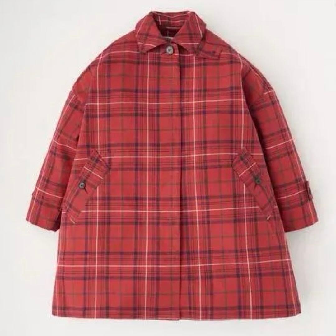 Traditional Weatherwear MALTON コート 赤チェック Traditional Weatherwear｜コットンタイプライターチェックコート