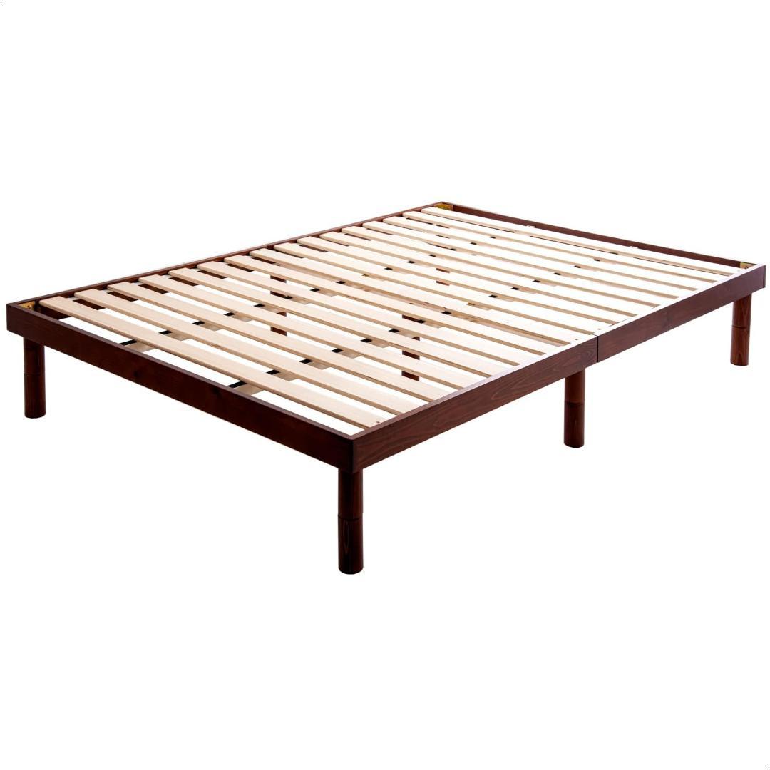 タンスのゲン セミダブル すのこベッド 北欧パイン ブラウン (80449) Amazon｜タンスのゲン ベッド セミダブル 【頑丈設計！耐荷重400kg