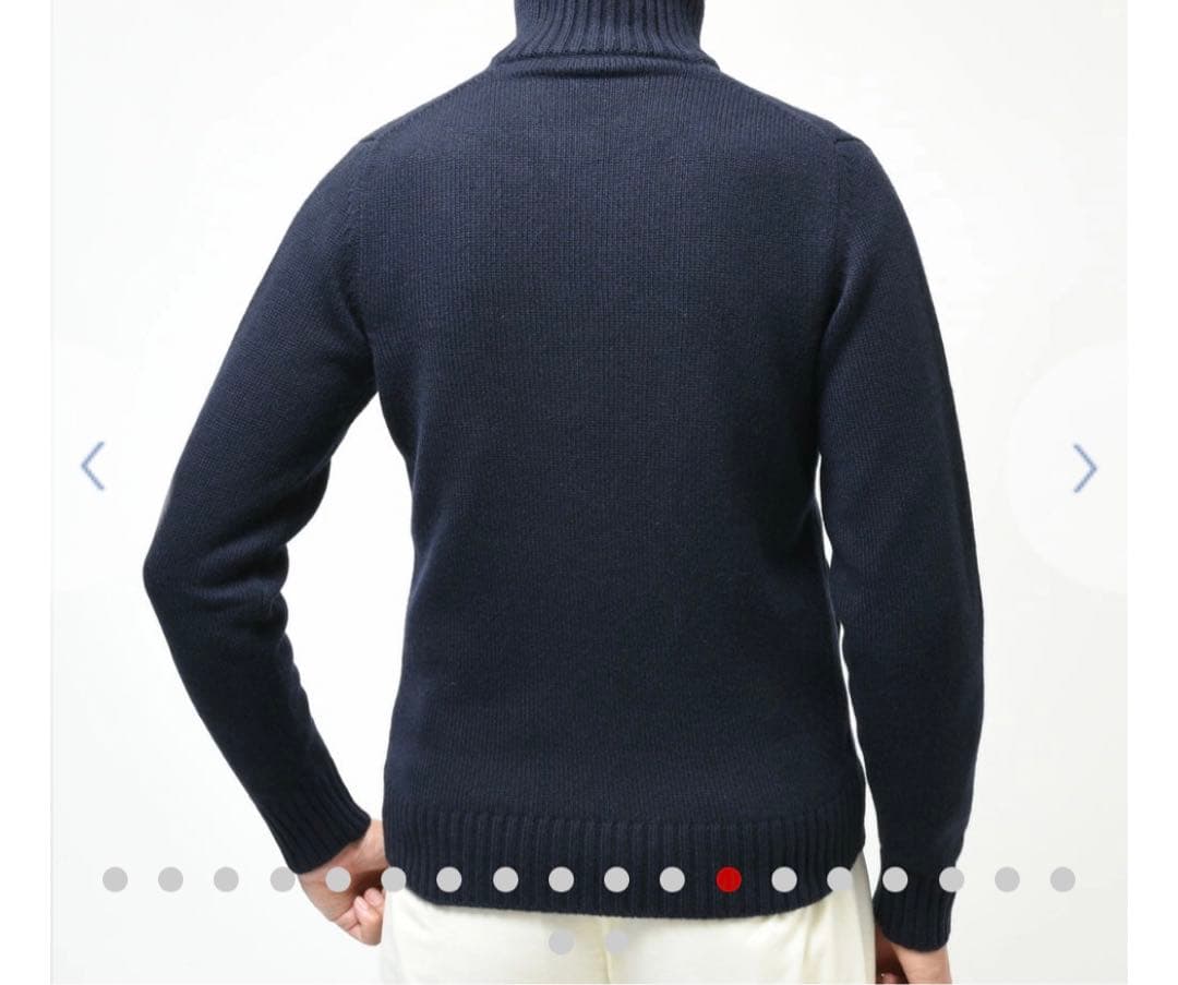 最終値下げ】希少 ZANONE（ザノーネ）5ゲージカシミアスタンドカラー