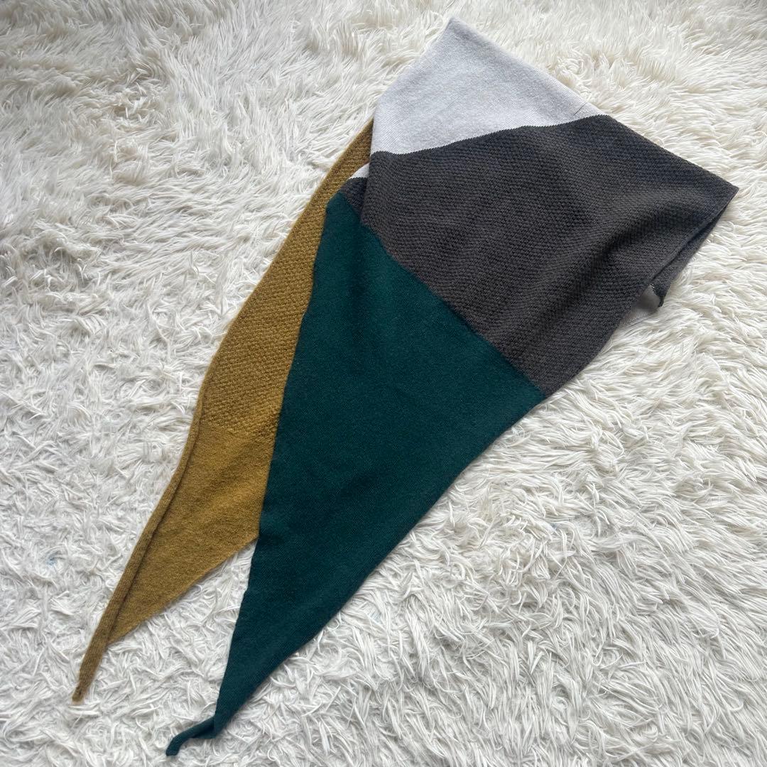 ミナペルホネン hikaru noguchi ニットスカーフ ストール マフラー