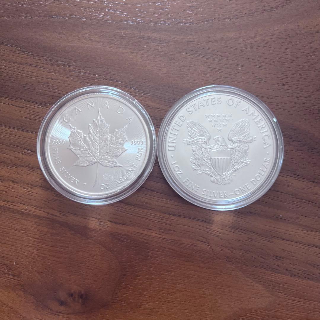 イーグル銀貨 メイプルリーフ 1オンス - メルカリ