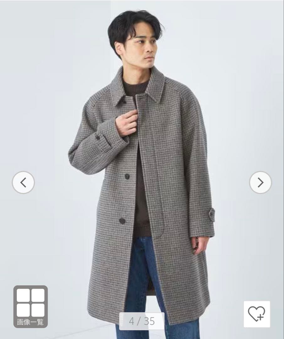 【新品】 SENTDALE WOOL ステンカラーコート green label relaxing（グリーンレーベルリラクシング） ステンカラー