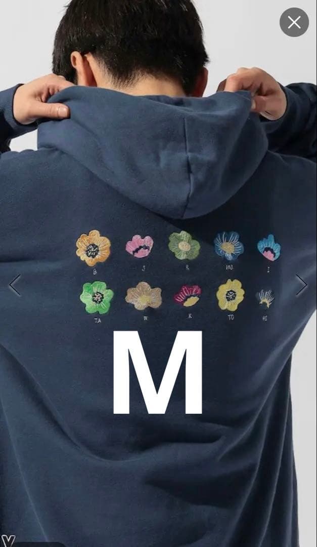 boyfriend niko and コラボ パーカー M ネイビー - メルカリ