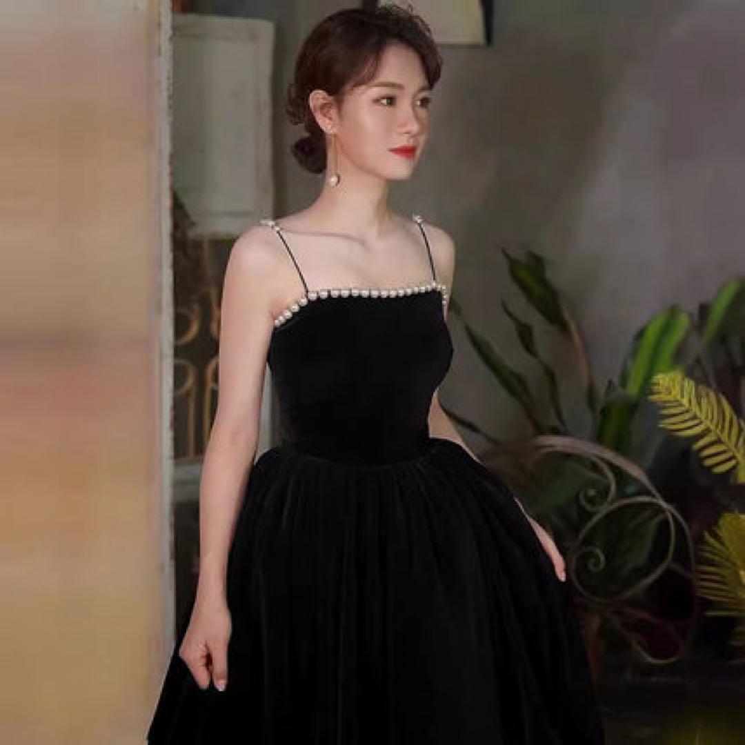 ベロアパールロングワンピースA136 楽天市場】2丈選べる ベロアタッチ フレアワンピース 秋冬 ベロア