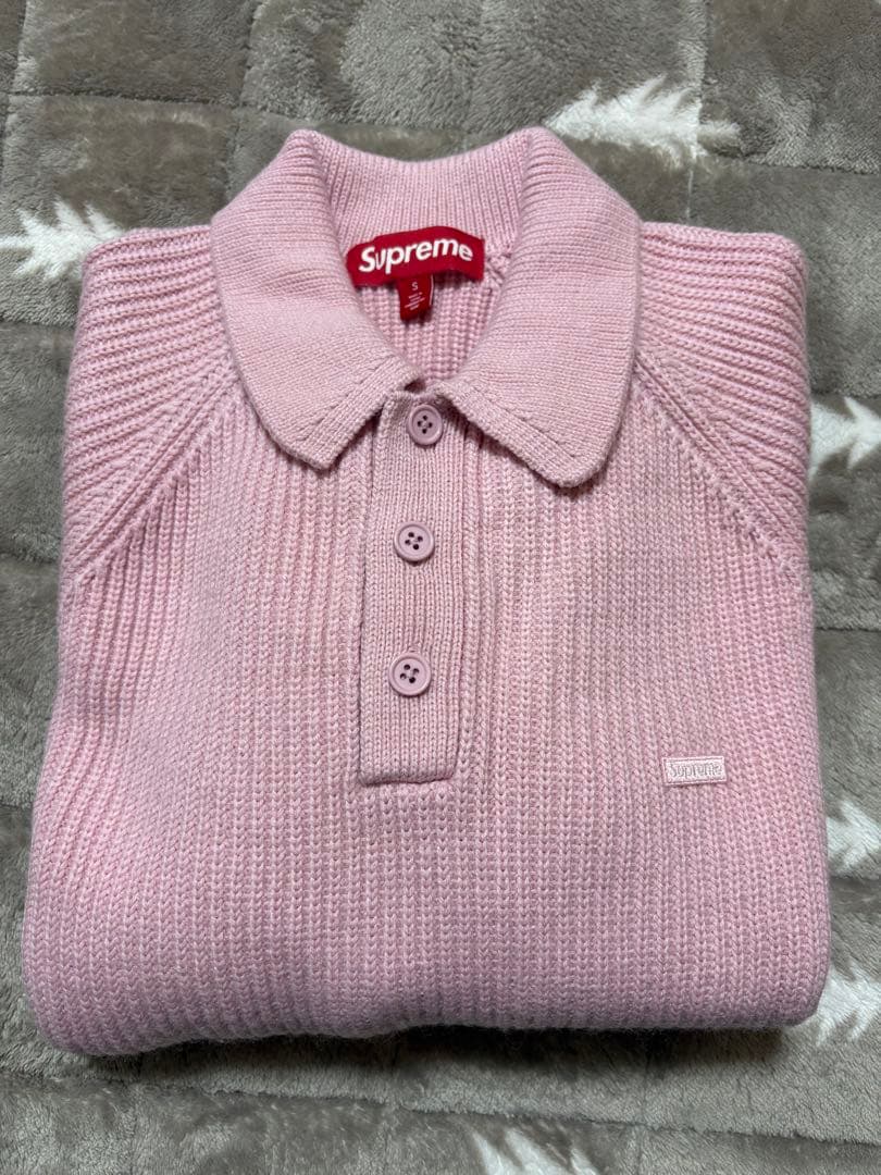 トップス Supreme Small Box Polo Sweater \"Pink\"