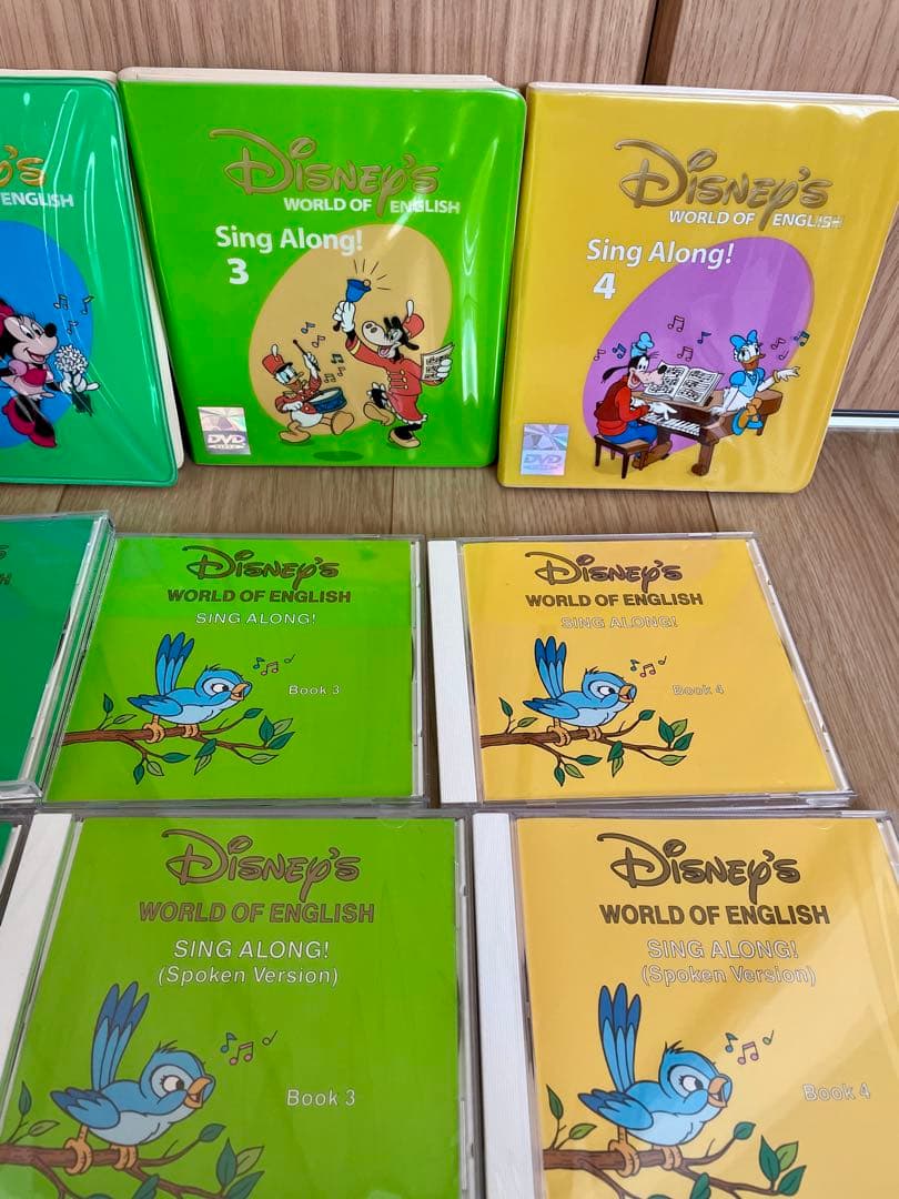 DWE シングアロング DVD4枚、CD8枚セット ディズニー英語システム