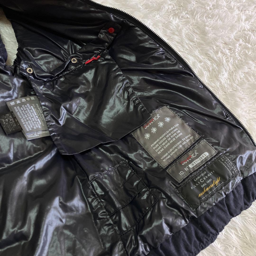 極美品 デュベティカ 別注 ダウン ベスト カシミヤ FEBEDUE ネイビー