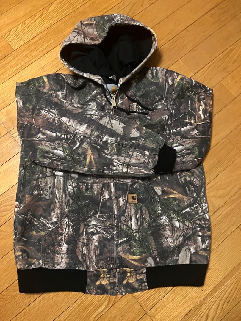 Carhartt 迷彩柄 フード付きジャケット S Carhartt カーハート アクティブジャケット ブルゾン レディース