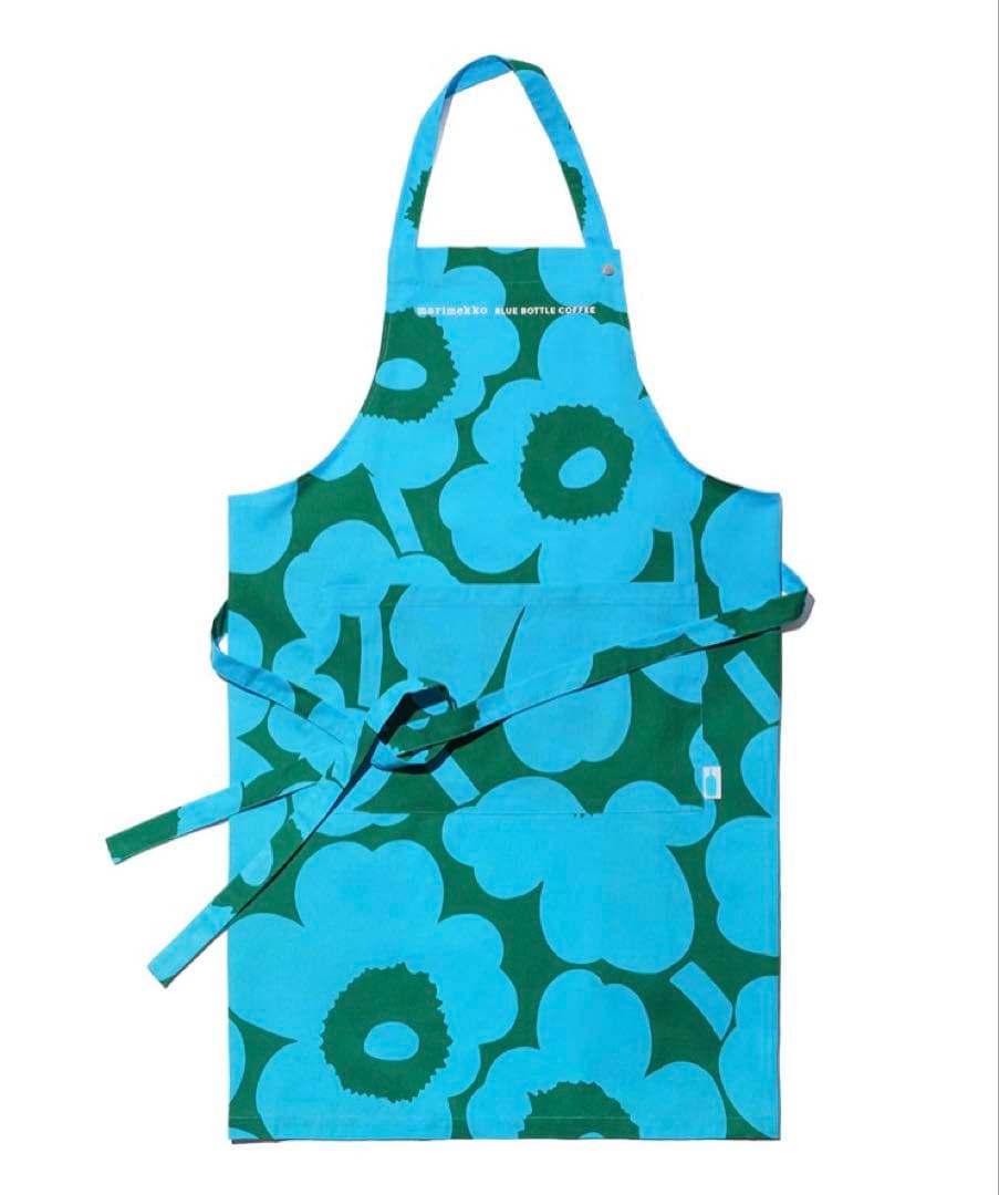 新品！マリメッコ　ブルーボトルコーヒー　エプロン マリメッコ×ブルーボトルコーヒー】青山カフェに行ってきた！ウニッコ