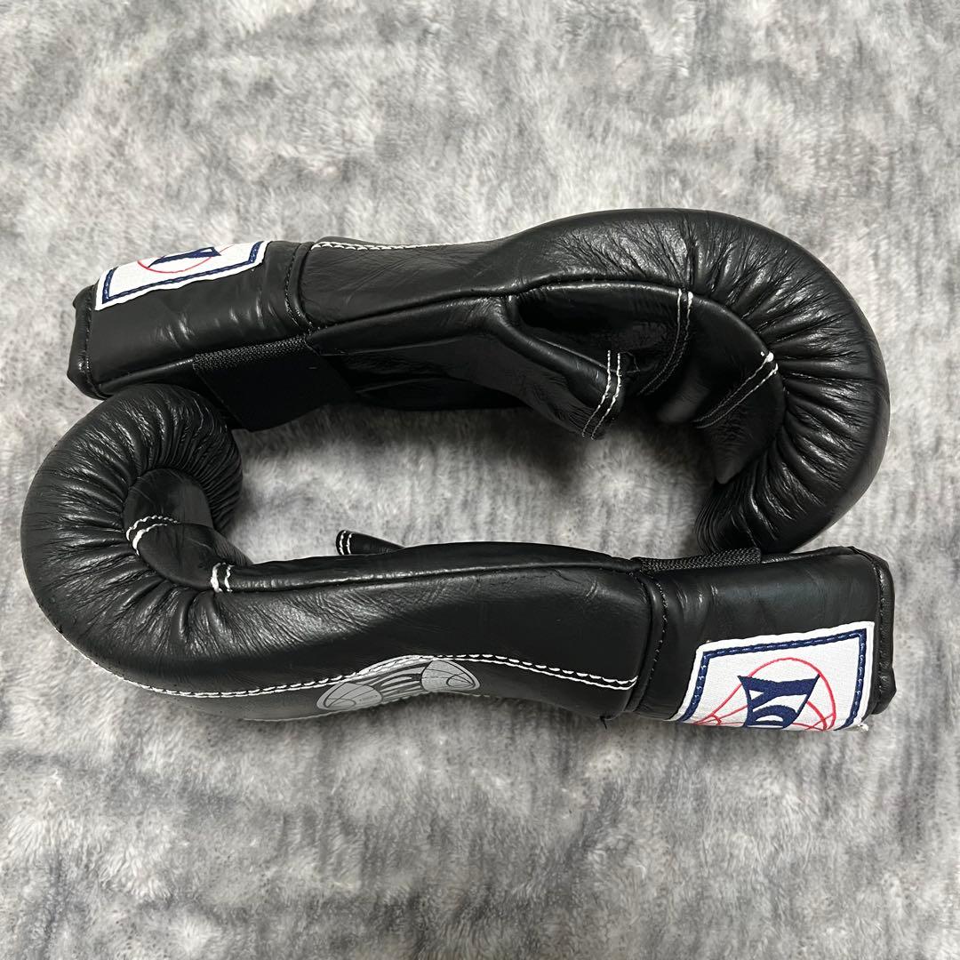 WINDY ボクシング・キックボクシング グローブ 黒 8オンス 本革製 M