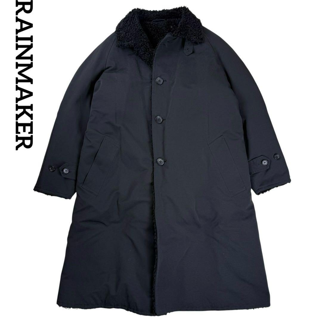 RAINMAKER レインメーカー コットンナイロン 裏ボア ステンカラーコート アウトレット！レインメーカー RAINMAKER コート ラップコート WRAP