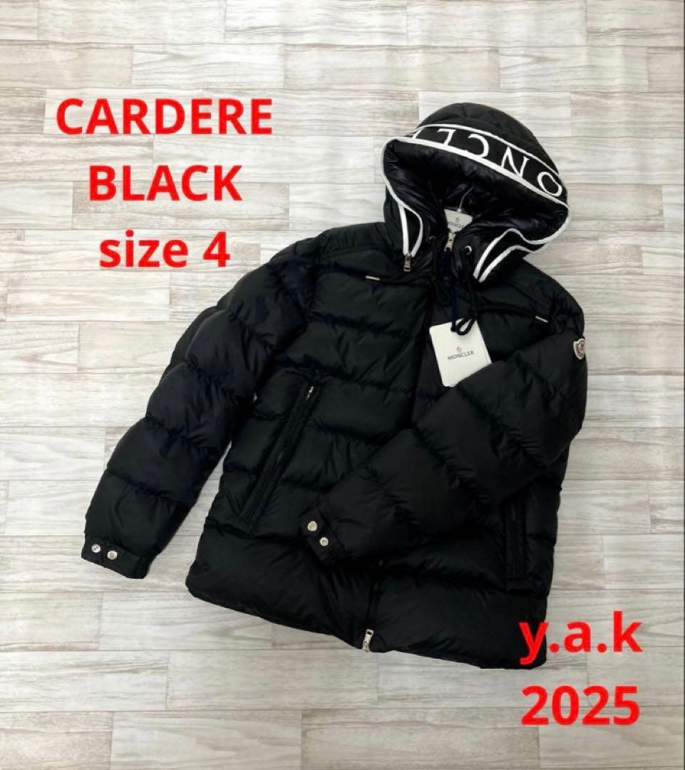 1点のみ【新品本物】サイズ4 モンクレール cardere ブラック カーデーレ BEAMS F（ビームスF）MONCLER / CARDERE フーデッド ダウンジャケット