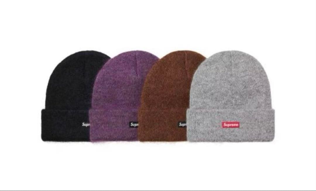 野村周平着用)supremeモヘアロゴビーニー - メルカリ