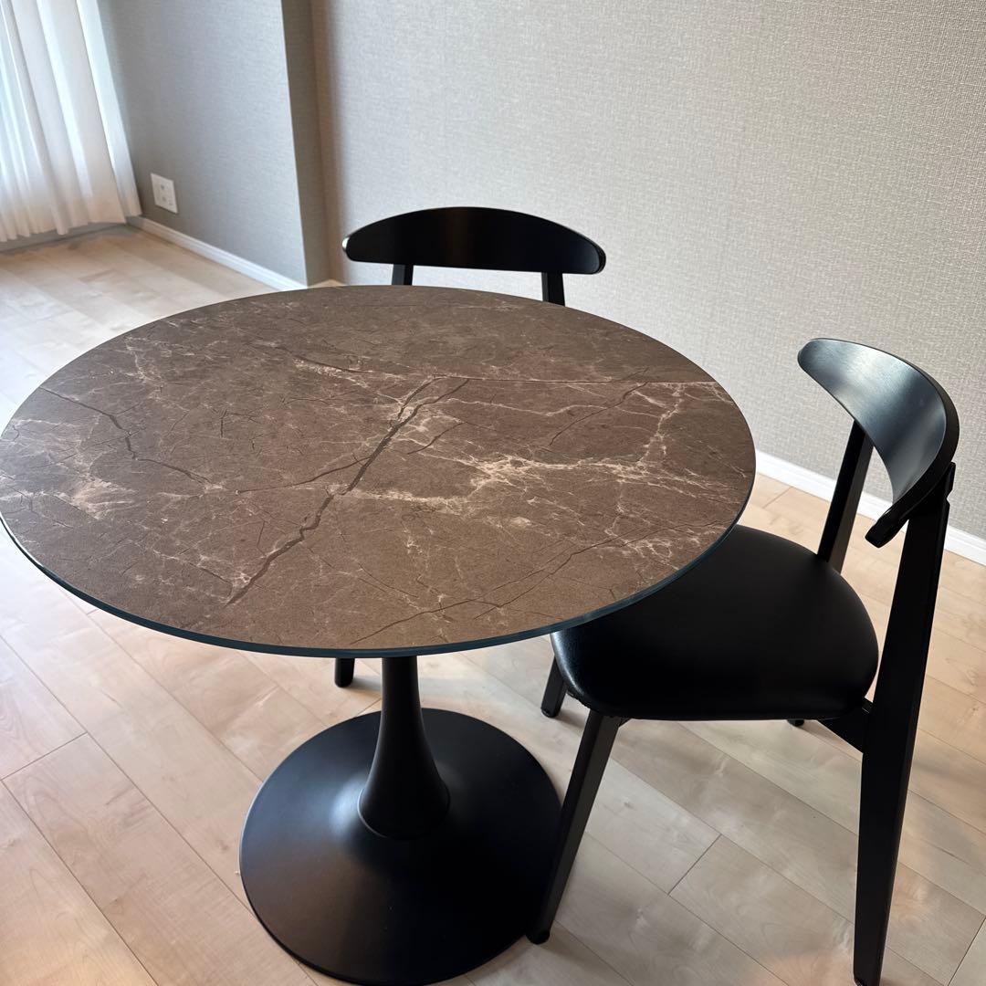 miller31 LOWYA 大理石調丸テーブル 大理石柄ネストテーブル 丸テーブル[幅50-120] | 【公式】LOWYA(ロウヤ