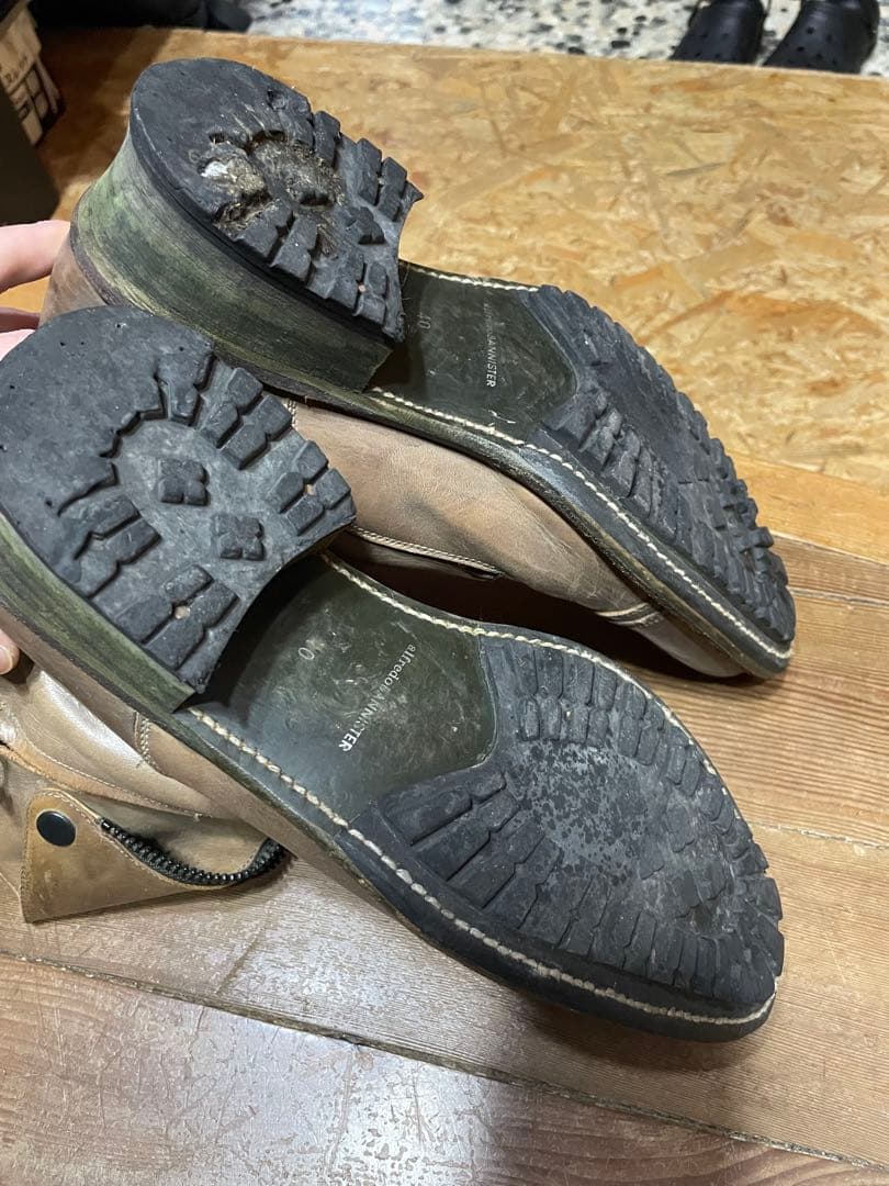 alfredoBANNISTERセンターZIP Wライダースブーツ セット - メルカリ