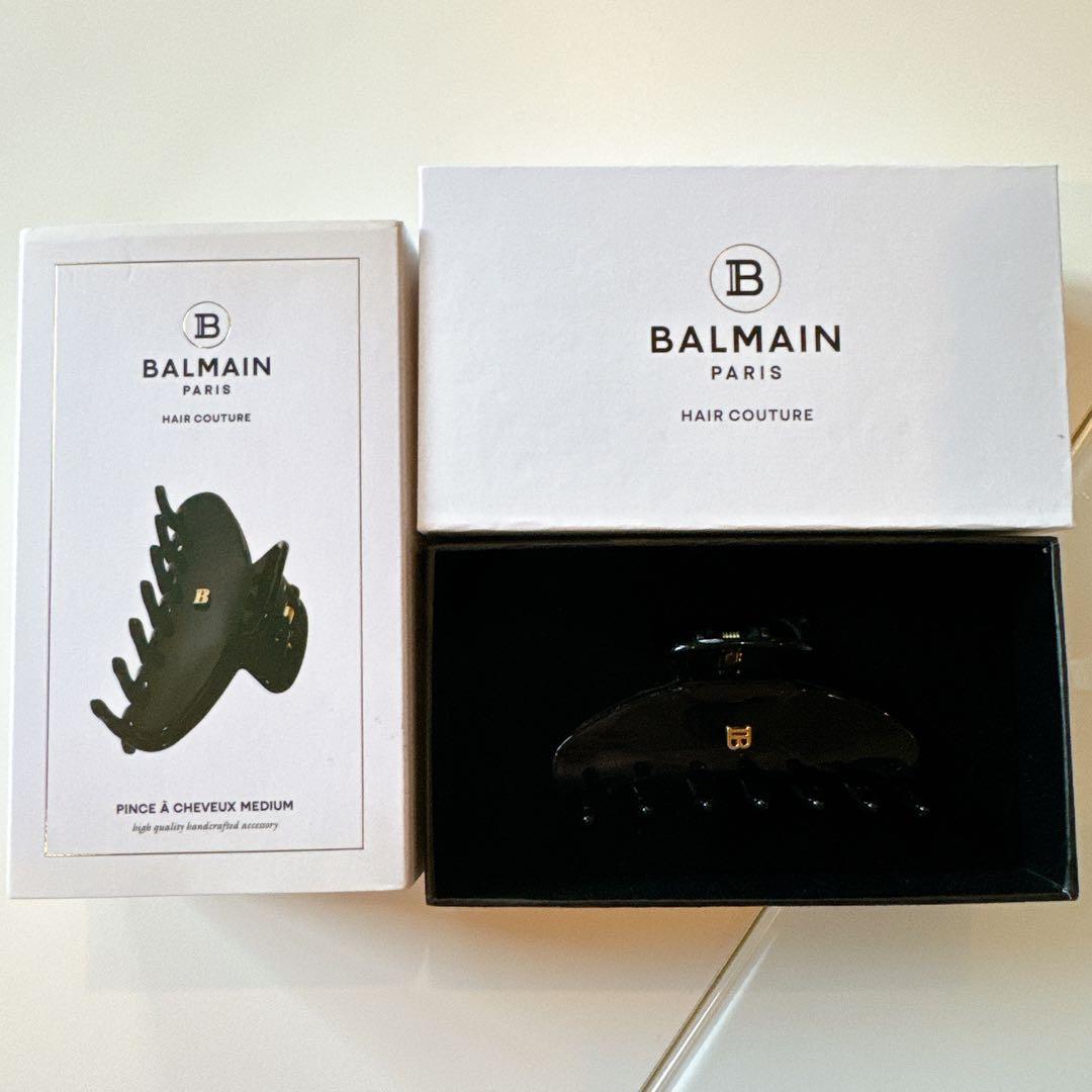 Balmain バルマン　ヘアクリップ　新品 BALMAIN バルマン 18kロゴ ヘアクリップ (BALMAIN/ヘアアクセサリー