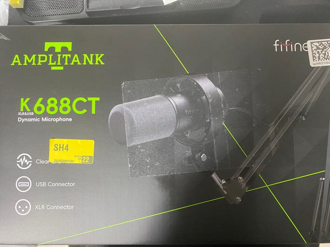 【未開封】FIFINE K688CT ダイナミックマイク/マイクアーム付 楽天市場】【スーパーセール限定 20％OFF】ダイナミックマイク 配信用