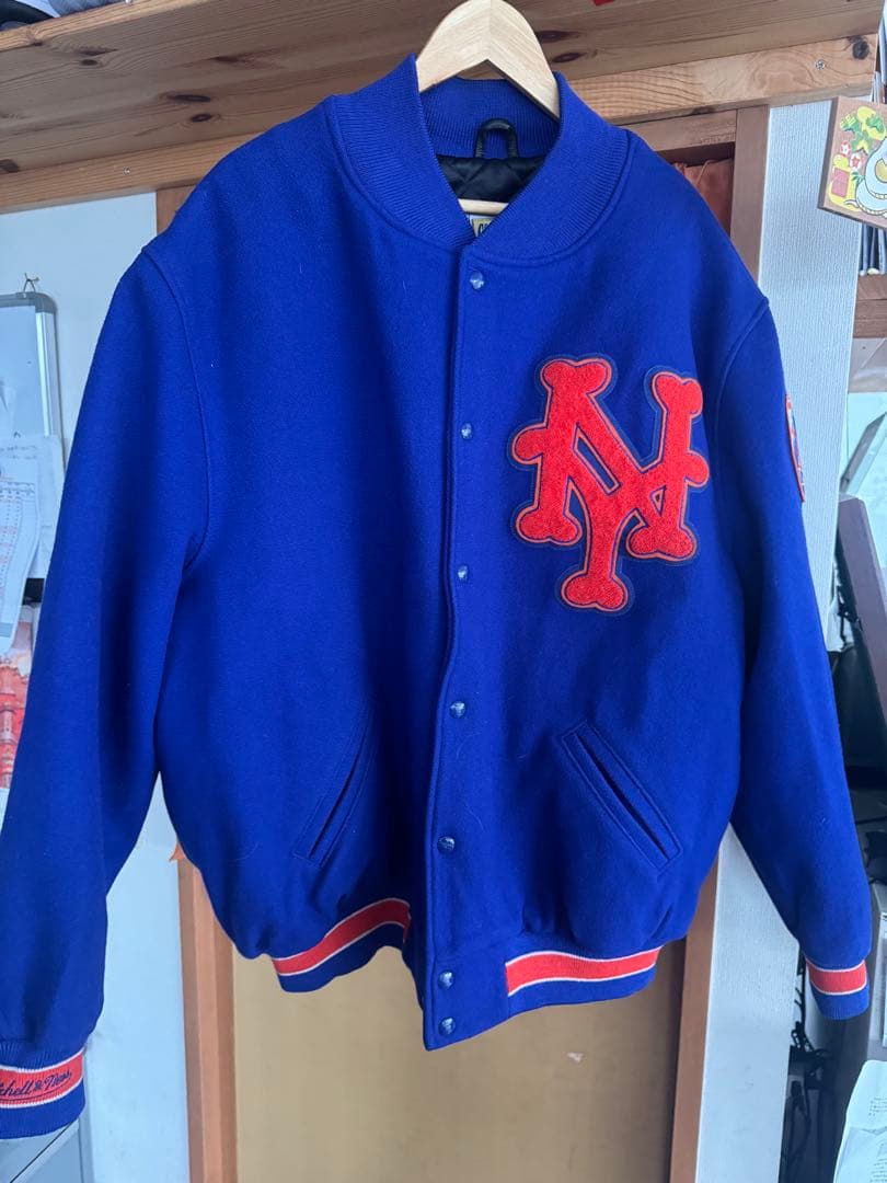 New York Mets Wool Varsity Jacket USA製 PRO STANDARD NEW YORK METS SCRIPT TAIL RIB WOOL VARSITY JACKET