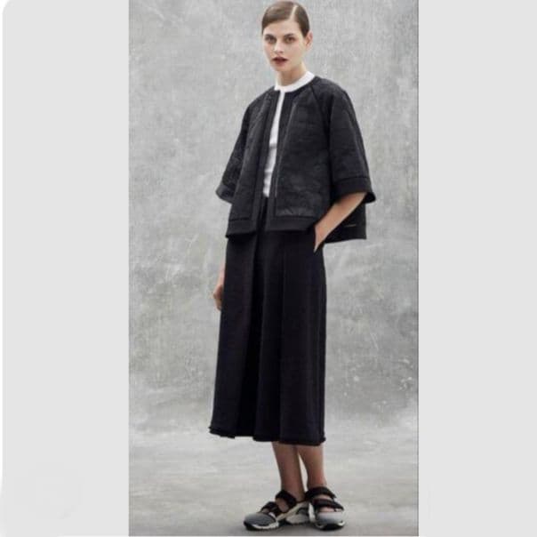 《美品》Drawerツイードフリンジ ラップスカート 40セレモニーetc.